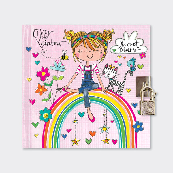 Rachel Ellen Designs Secret Diary - Over The Rainbow 14cmx14cm
