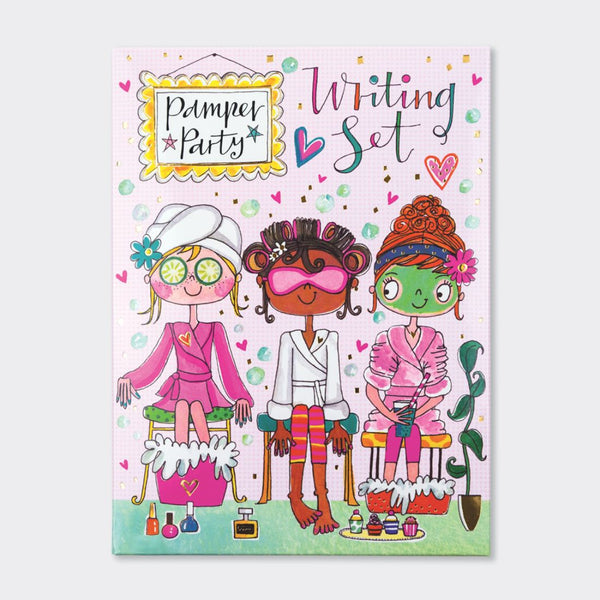 Rachel Ellen Designs Writing Set Wallet - Pamper Party 16cmx22cm