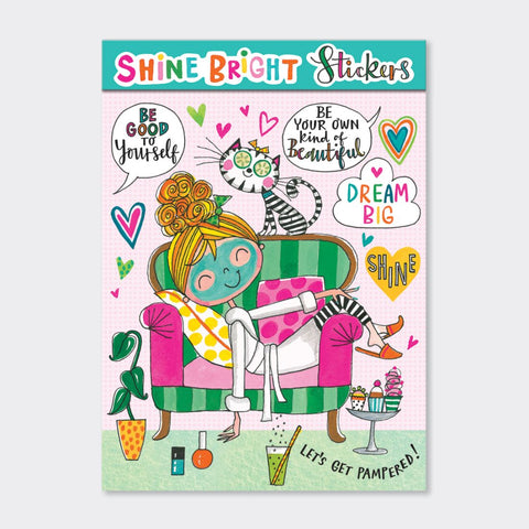 Rachel Ellen Designs Sticker Books - Shine Bright 80 Stickers 17.8cmx12.9cm