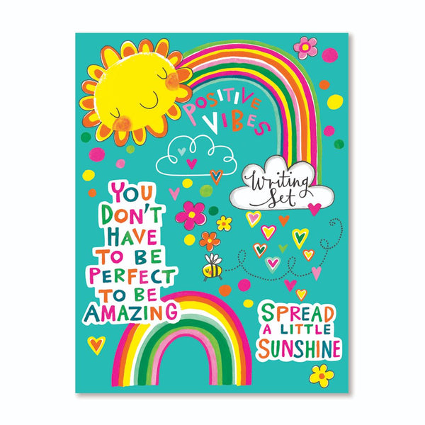 Rachel Ellen Designs Writing Set - Positive Vibes 30 sheets