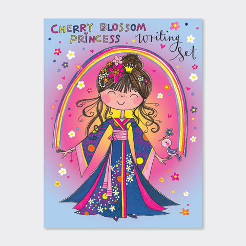 Rachel Ellen Designs Writing Set Wallet - Cherry Blossom Princess 35 Sheets