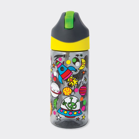 Rachel Ellen Designs Drinks Bottle With Straw - Space 350ml