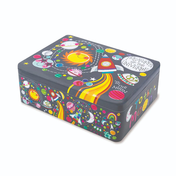 Rachel Ellen Designs Hinged Tins - Treasures Of The Universe