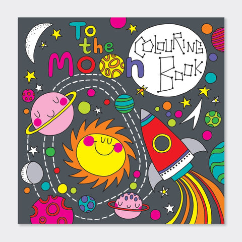Rachel Ellen Designs To The Moon Colouring Book 20.5cmx20.5cm