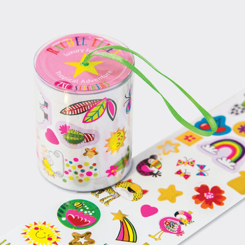 Rachel Ellen Designs Rolls Of Stickers - Tropical Adventure 6cmx200cm