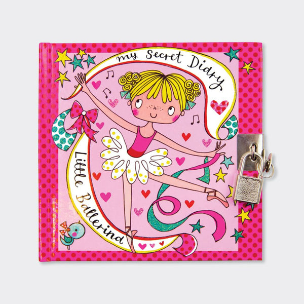 Rachel Ellen Designs Secrect Diary - Little Ballerina 14.1cmx14.7cm