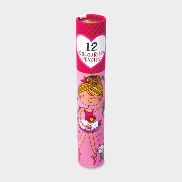 Rachel Ellen Designs 12 Coloured Pencil Set - Ballerinas 3.5cmx19.5cm
