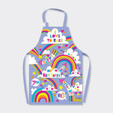 Rachel Ellen Designs Children'S Aprons - I Love To Bake/Rainbows 57cmx39cm