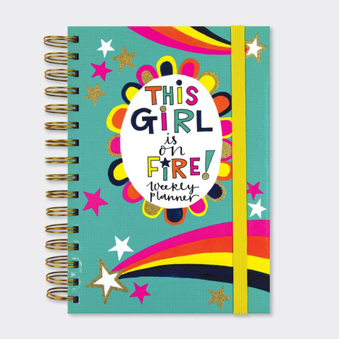 Rachel Ellen Designs Organiser - This Girls Is On Fire! 14.8cmx21cm