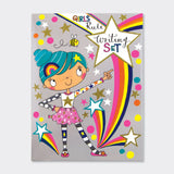 Rachel Ellen Designs Writing Set Wallet - Girls Rule 16cmx22cm