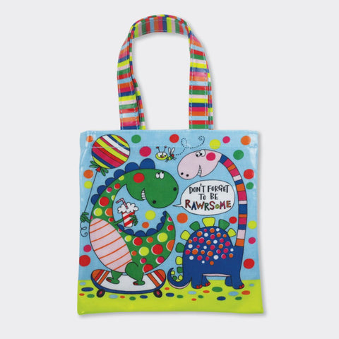 Rachel Ellen Designs Mini Tote Bag - Dinosaurs 20cmx20cm