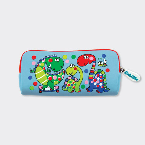 Rachel Ellen Designs Neoprene Pencil Cases - Dinosaurs 195mmx90mmx30mm