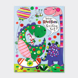 Rachel Ellen Designs Writing Set Wallet - Rawr-Some Set Dinosaurs 160mmx220mm