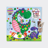 Rachel Ellen Designs Secret Diary - Rawr-Some Dinosaurs 14.1cmx14.7cm