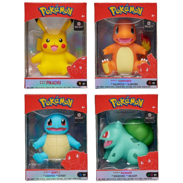 Pokemon Vinyl Figure Pack 4 Assorted