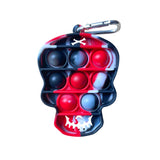POP The Bubble Keychain-Skull Assorted 6.7x9.4Cm 35Gm