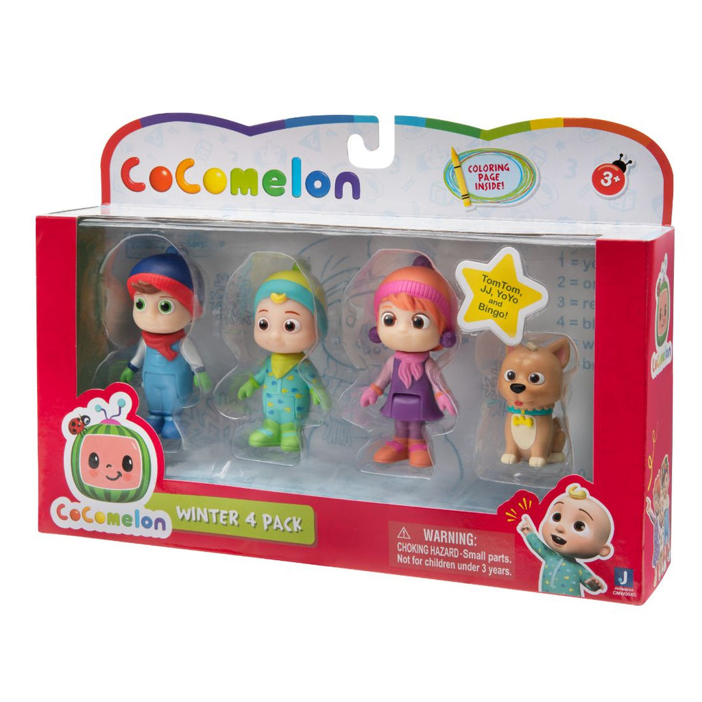 Cocomelon Family Set 4 Figure Winter Theme