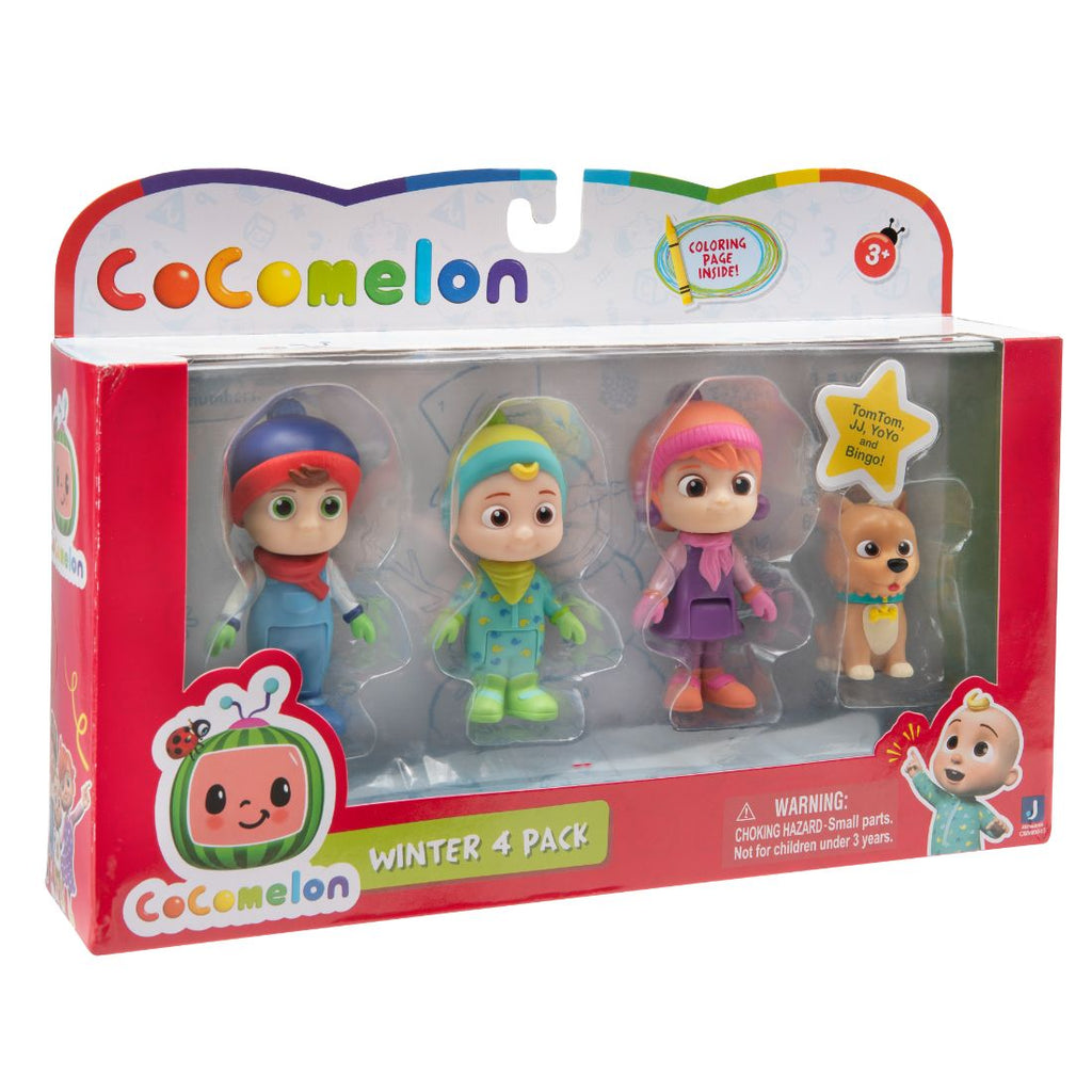 Cocomelon Family Set 4 Figure Winter Theme