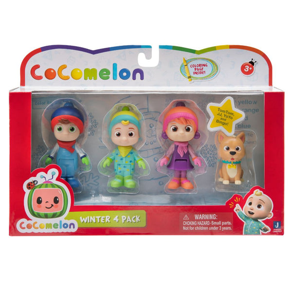 Cocomelon Family Set 4 Figure Winter Theme