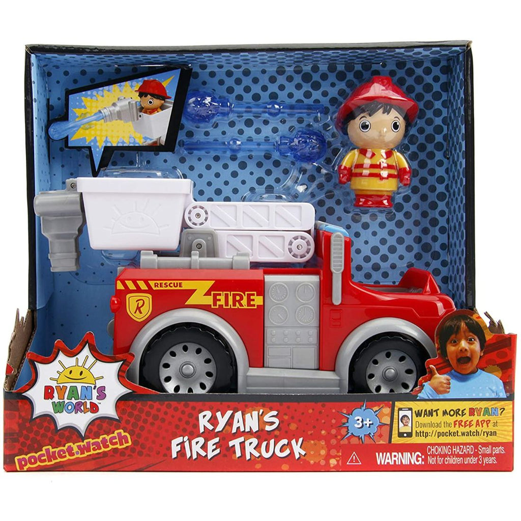 Ryan's World Fire Engine With Ryan Figure