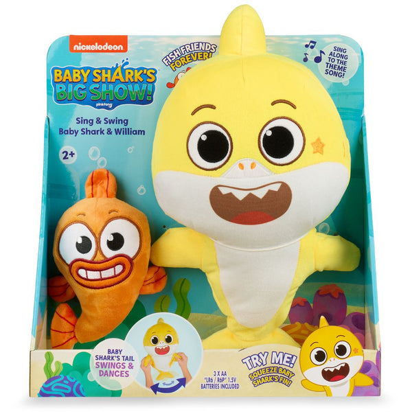 Baby Shark Big Show Feature Plush Baby Shark & William