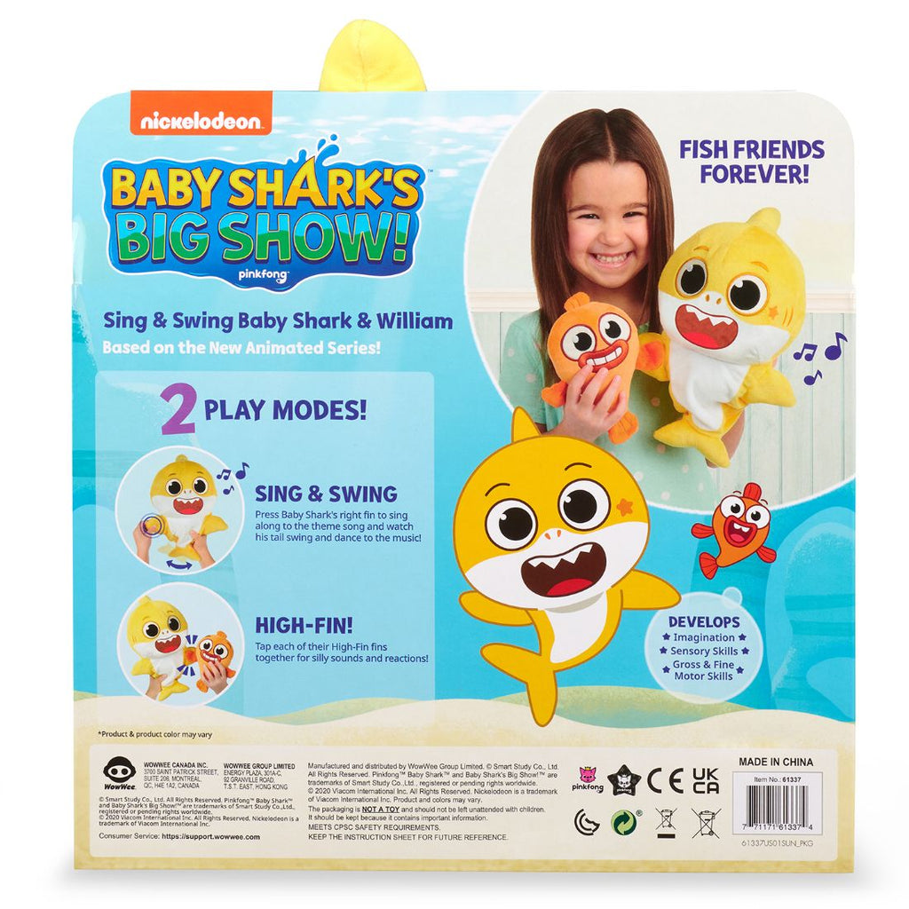 Baby Shark Big Show Feature Plush Baby Shark & William