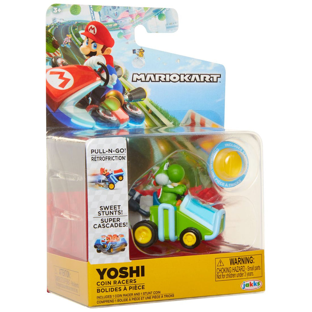 Nintendo Super Mario 3.5 Coin Racers includes Signature Die Cast Coin to  perform Kart Wheelies and 360's 