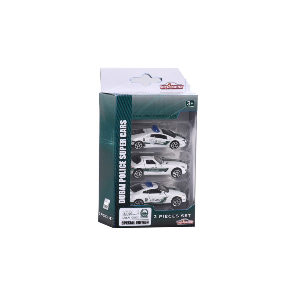 Majorette - Dubai Police Die-Cast 3 Pack Set, 2 Asst