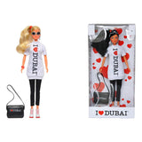 I Love Dubai Doll With Black Shoulder Bag