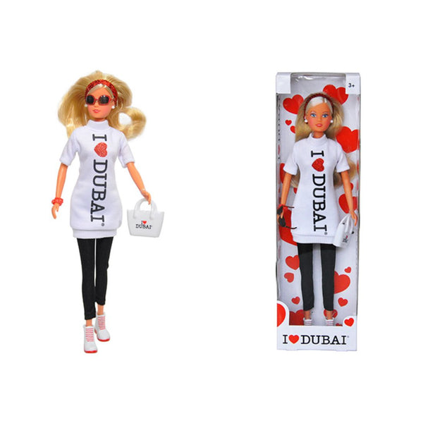 I Love Dubai Doll With Tote Bag