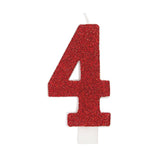Glitter Numeral Candles Printed 1 Side #4