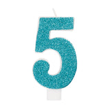 Glitter Numeral Candles Printed 1 Side #5