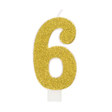 Glitter Numeral Candles Printed 1 Side #6