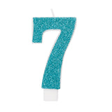 Glitter Numeral Candles Printed 1 Side #7