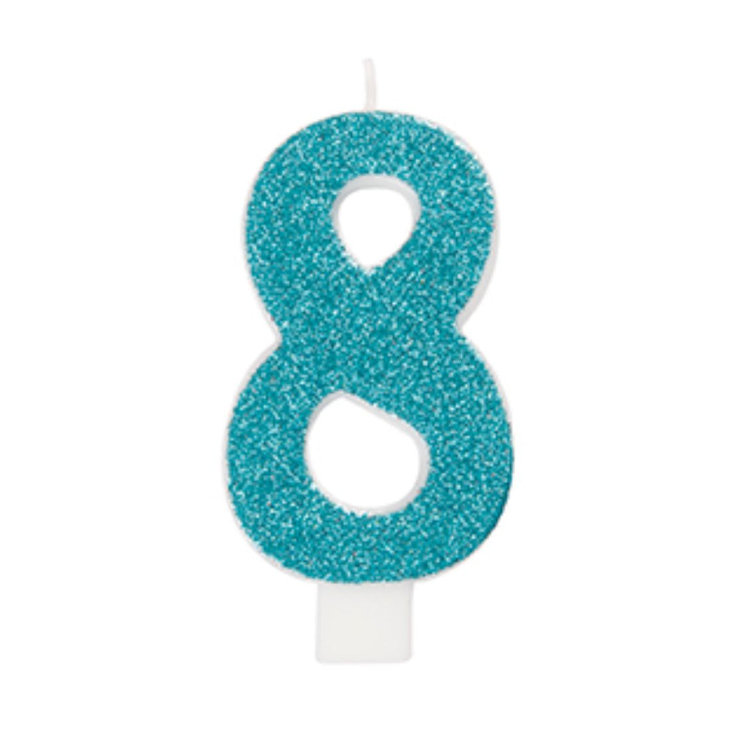 Glitter Numeral Candles Printed 1 Side #8