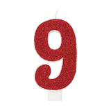 Glitter Numeral Candles Printed 1 Side #9