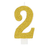 Glitter Numeral Candles Printed 1 Side #2