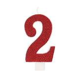 Glitter Numeral Candles Printed 1 Side #2