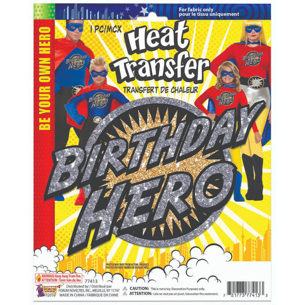 Heat Transfers Birthday Hero