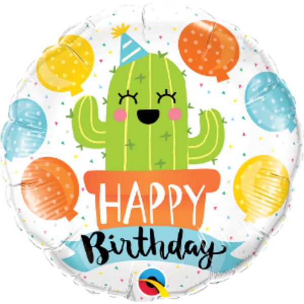 Birthday Party Cactus Foil Balloon 