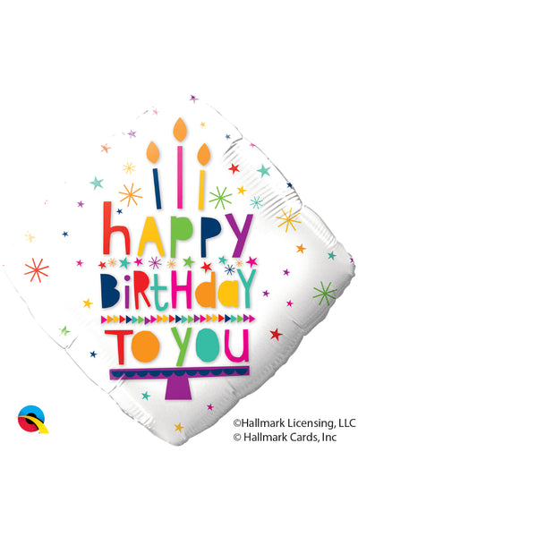 Happy Birthday To You Candles Foil Balloon  