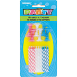 Birthday Assorted Candle & Holders