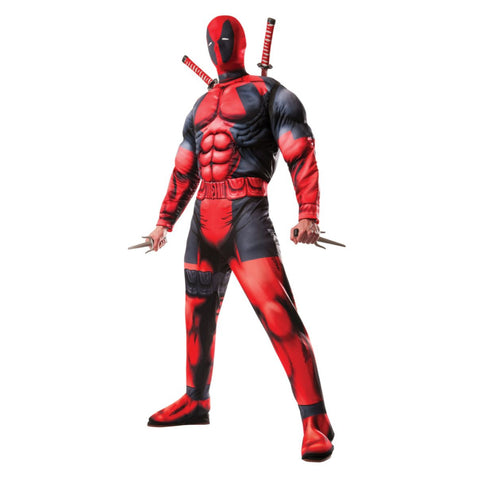 Deluxe Muscle Chest Adult Deadpool Costume
