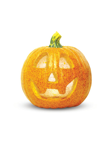 Pumpkin With Flashing LED Light