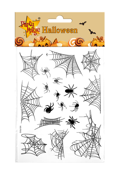  Spider & Web Tattoo Sticker 3pcs/pack