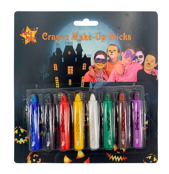  Crayon Make-Up Sticks Multi-Colour 8pcs/packs