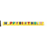 Happy Birthday Giant Foil Fringe Banner