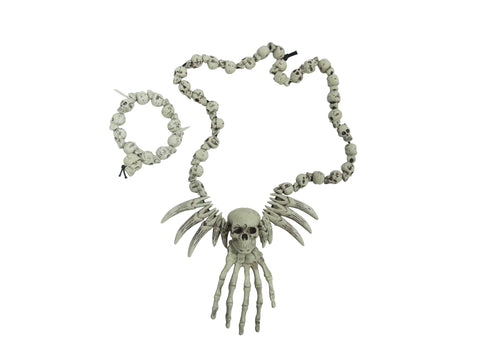 Gothic Skull Necklace & Bracelet
