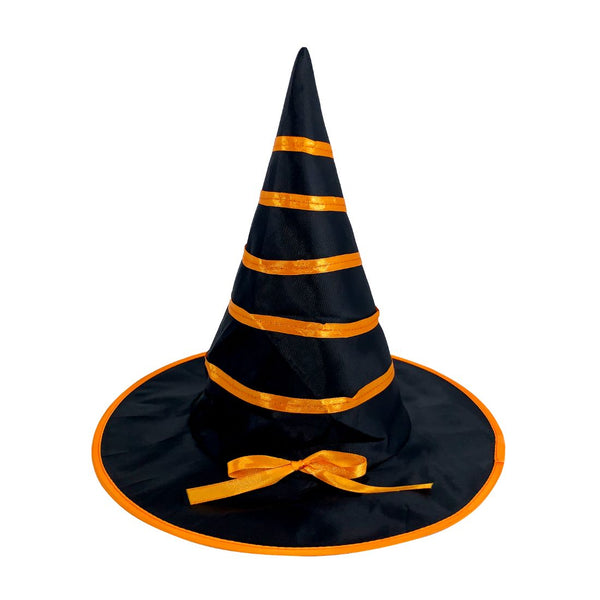 Kids Witch Hat With Ribbon Orange
