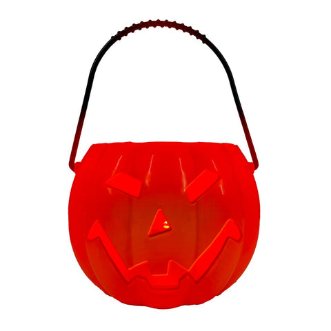 Halloween Pumpkin Basket With Lights & Sound